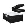 Cama Box Baú Viúva + Colchão D33 One Face - 61x128x188cm - E-shop Casa - Suede - 1
