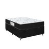 Cama Box Baú Viúva + Colchão D33 One Face - 61x128x188cm - E-shop Casa - Suede - 5