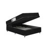 Cama Box Baú Viúva + Colchão D33 One Face - 61x128x188cm - E-shop Casa - Suede - 4