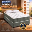 Ver imagem 2 de Colchão King Molas Ensacadas Ibiza + Base 193x203x61 Bom Pastor Verde
