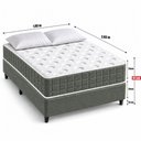 Ver mais imagens de Colchão King Molas Ensacadas Ibiza + Base 193x203x61 Bom Pastor Verde