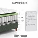 Ver imagem 4 de Colchão King Molas Ensacadas Ibiza + Base 193x203x61 Bom Pastor Verde
