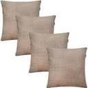 Ver imagem 1 de Kit 4 Capas de Almofadas Linho Lincoln 45x45cm Escolha a Cor:bege