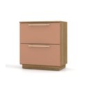 Ver imagem 1 de Mesa de Cabeceira com Gavetas Dubai - Vila Rica:nature/camarim