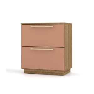 Mesa de Cabeceira com Gavetas Dubai - Vila Rica:nature/camarim