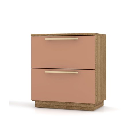 Mesa de Cabeceira com Gavetas Dubai - Vila Rica:nature/camarim