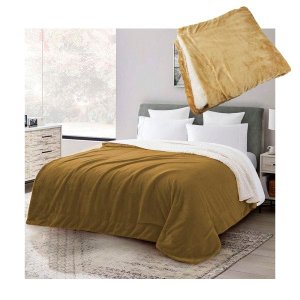 Cobertor Edredom Microfibra Dupla Face King Soft Manta Extra Macia Reversa Carneiro