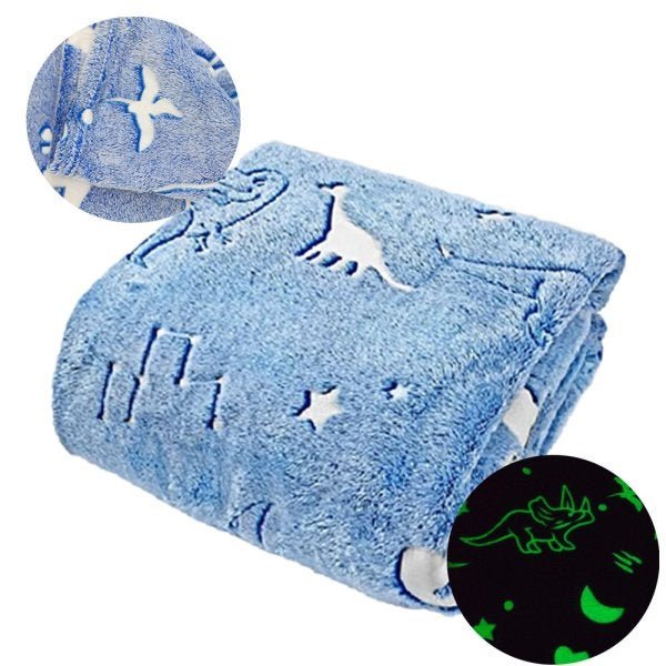 Manta Cobertor Mantinha Infantil Brilha no Escuro Florescente Extra Macio Microfibra - 5