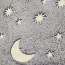 Ver imagem 6 de Manta Cobertor Infantil Brilha no Escuro Mantinha Fluorescente Microfibra Extra Macio Lua Estrelas