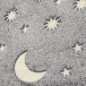 Manta Cobertor Infantil Brilha no Escuro Mantinha Fluorescente Microfibra Extra Macio Lua Estrelas - 6