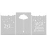 Kit Quadro Placa Decorativa Infantil Bebê Sonhos Cinza - 2