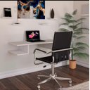 Ver imagem 1 de Mesa suspensa escrivaninha escritório Homeoffice slim 70cm  linda MDF com prateleiras__02_70cm