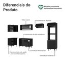Ver imagem 4 de Armário de Cozinha Completa de Canto 385 Cm Preto Nice Madesa 04 Preto