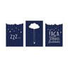 Kit 3 Quadros Placa Decorativa Bebê Sonho Azul Marinho - 2