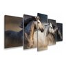 Quadros Decorativos Sala Quarto Trio Cavalos Selvagens Haras - 1