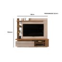 Ver imagem 4 de Painel Home Suspenso para Tv até 55" Marin Bali Cedro Dj Móveis