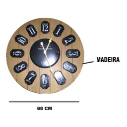 Relogio Decorativo Vintage Gigante Antigo 68 Cm - 4