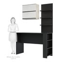 Ver imagem 5 de Cozinha Compacta 3 Peças com Bancada Mesa Gourmet e Armário Basculante Duplo Anita Luciane Móveis