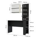 Ver imagem 6 de Cozinha Compacta 3 Peças com Bancada Mesa Gourmet e Armário Basculante Duplo Anita Luciane Móveis