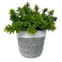 Ver imagem 1 de Vaso artesanal de cimento com detalhe trabalhado coração