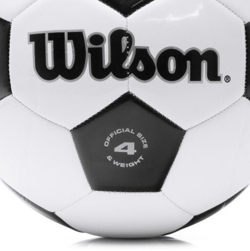 Bola de Futebol de Campo Wilson Tradicional 4 - Preto/Branco - 2