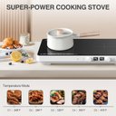 Ver imagem 5 de Gtkzw Cooktop de Indução Duplo 110v 1800w com Grill e Chapa Removível