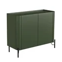 Ver imagem 2 de Buffet Mdf com Gaveta e Porta Lisa L98,5 X A81,5cm Musgo/preto F830l
