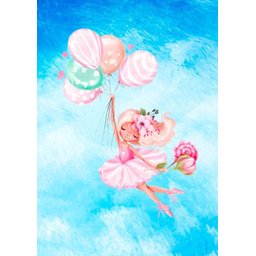 Kit 2 Quadros Aquarelado Bailarina e Balão - 3