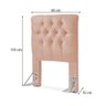 Cabeceira Cama Box Solteiro 0,90 Capitonê Paris Palha Bege - 2