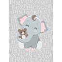 Ver imagem 3 de Kit Três Quadros Elefantes Amarelo