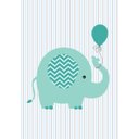 Ver imagem 2 de Kit Três Quadros Elefantes Verde