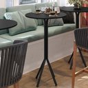 Ver imagem 2 de Mesa Bistro Alta Isabely Base Tubular 108x63cm Preto Artef