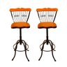 Cadeira Banqueta Bistrô Alta Regulável Giratória Balcão Cozinha - 5