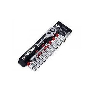 Jogo de Soquete com Catraca 1/2" 10mm a 22mm 12 Peças 904600 - Vip Industrial