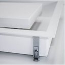 Ver imagem 3 de Luminária Plafon Luz Indireta Embutir 30x30cm 4 Lâmpadas Branco Rl