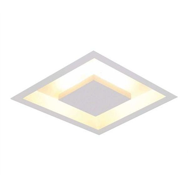 Luminária Plafon Luz Indireta Embutir 30x30cm 4 Lâmpadas Branco Rl