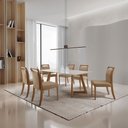 Ver imagem 2 de Conjunto para Sala de Jantar Munique em Madeira Maciça 6 Cadeiras Mobillare