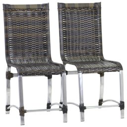 6 Cadeiras Haiti e Mesa de Jantar Haiti em Alumínio para Cozinha, Jardim, Edícula - Trama Original - 2