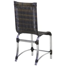 6 Cadeiras Haiti e Mesa de Jantar Haiti em Alumínio para Cozinha, Jardim, Edícula - Trama Original - 5