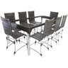 6 Cadeiras Haiti e Mesa de Jantar Haiti em Alumínio para Cozinha, Jardim, Edícula - Trama Original - 1
