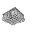 Ver imagem 1 de Lustre Plafon Placas e Cristais Legitimos 30x30 Salas Quartos