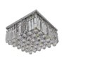 Ver imagem 1 de Lustre Plafon Placas e Cristais Legitimos 30x30 Salas Quartos