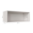 Ver imagem 3 de Armário Aéreo Porta Basculante 90cm Arizona CabeCasa MadeiraOriginals Branco/Cinza