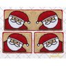 Jogo de Tapetes Cozinha ou Quarto Papai Noel com Bege - Frufru - 1