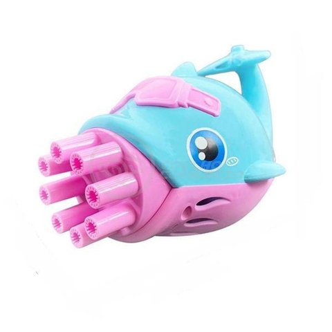 Golfinho Bolhudo Bolhas Sabão Criança Infantil Azul e Rosa 6