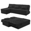 Ver imagem 7 de Sofá Cama King 5 Lugares 2,70m Amélia Suede
