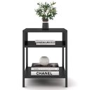 Ver imagem 2 de Mesa de Cabeceira Industrial com Nicho Organizador Lia L06 - D'rossi