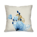 Ver imagem 4 de Kit com 4 Capas para Almofadas Decorativas Flor Azul