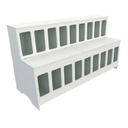 Ver imagem 3 de Expositor Dispenser de Ração Pet Box 18 com Vidro Mdf - Branco - Cód.518