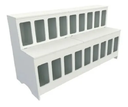 Ver imagem 3 de Expositor Dispenser de Ração Pet Box 18 com Vidro Mdf - Branco - Cód.518